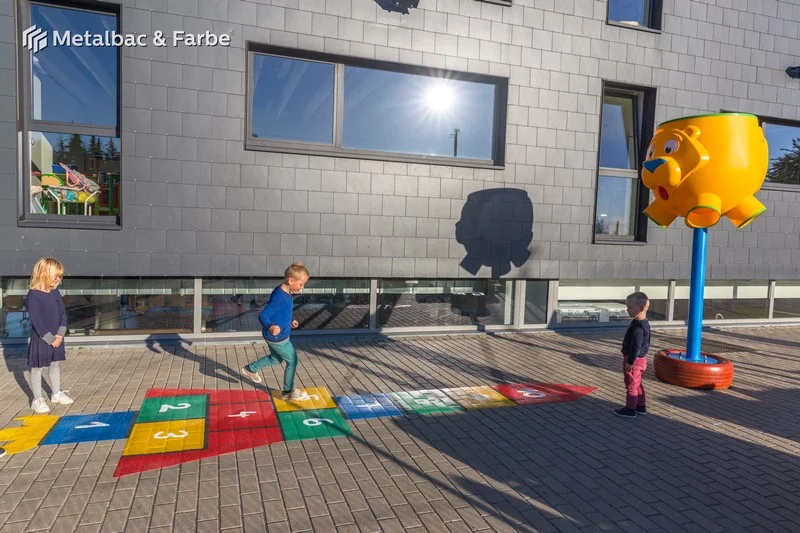 Playform thermoplastic playground markings – educational outdoor games for children